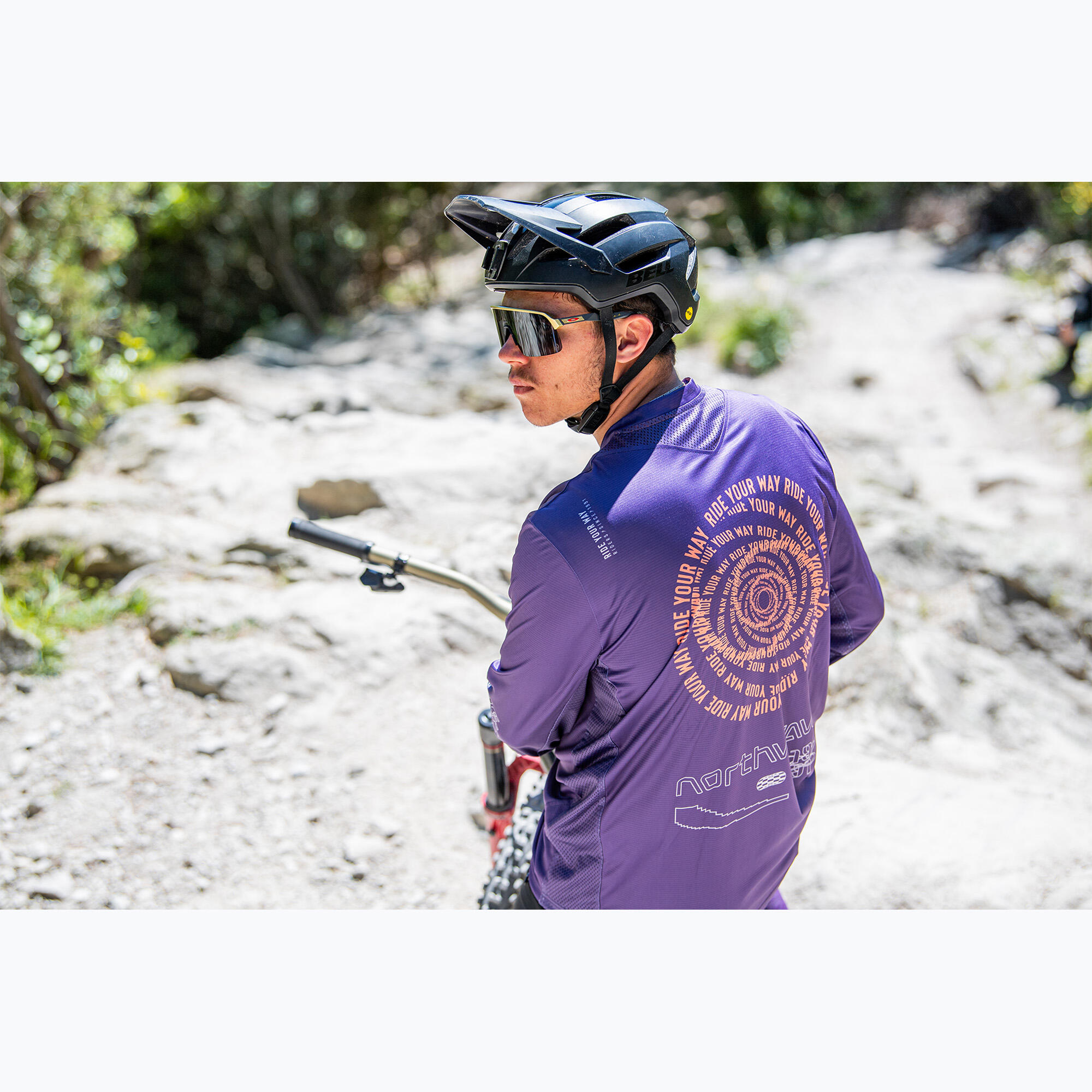 Camiseta de manga longa masculina para ciclismo Northwave Edge 2 3/5
