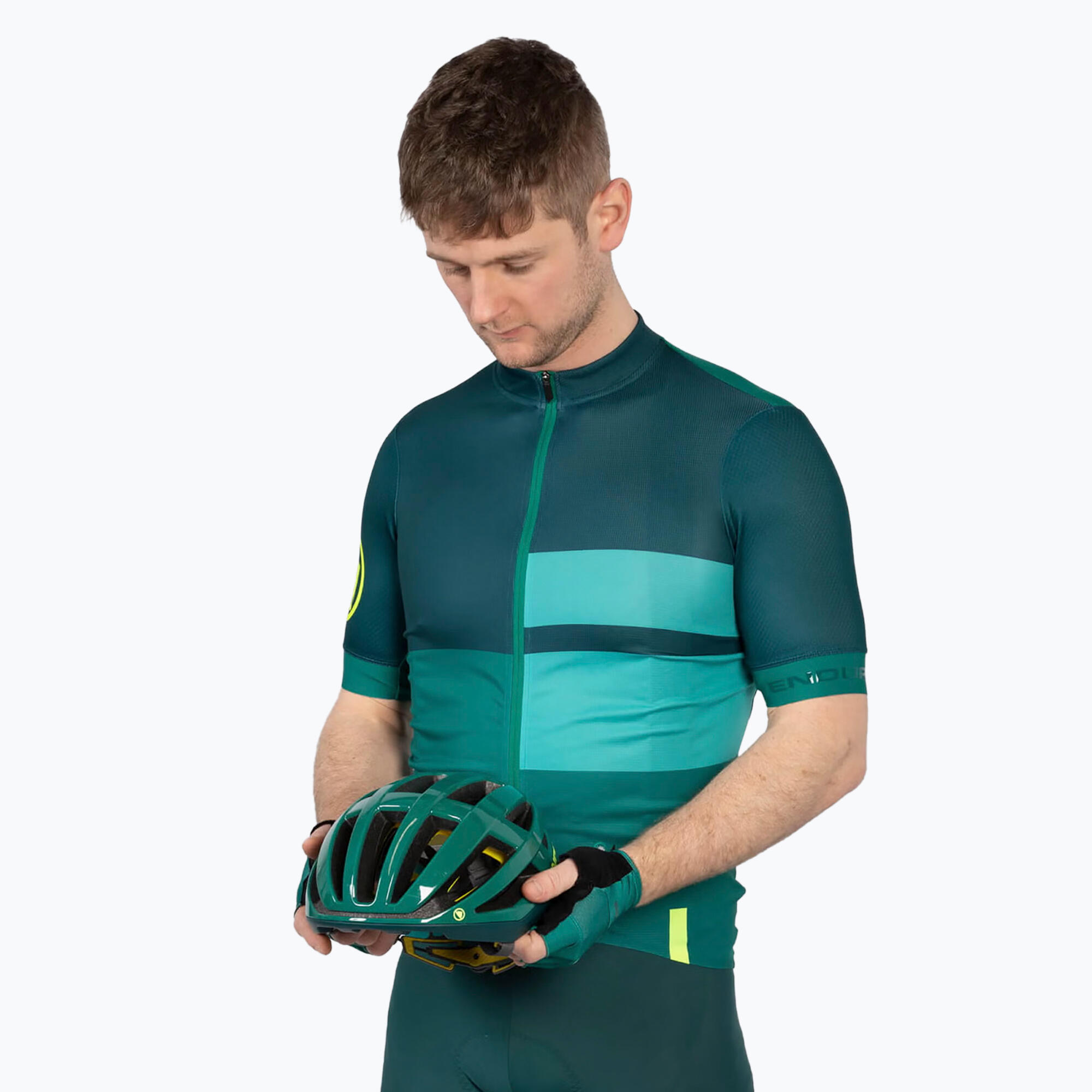 Camiseta de ciclismo masculina Endura FS260 Print manga curta 4/5