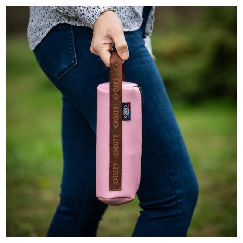 Sacoche OBUT en Cuir Végétale Rose 2/3