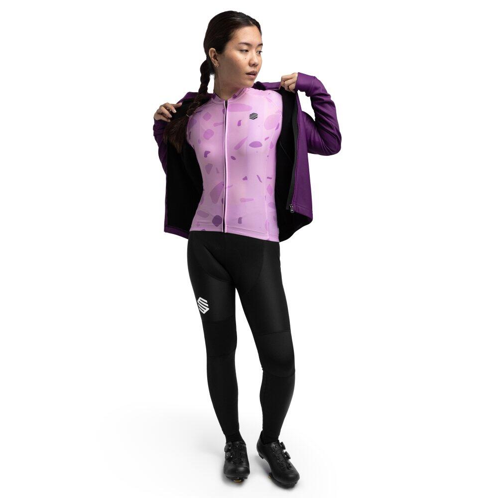 Camisola ultraleve de ciclismo mulher M2 Annie Lavanda 3/8