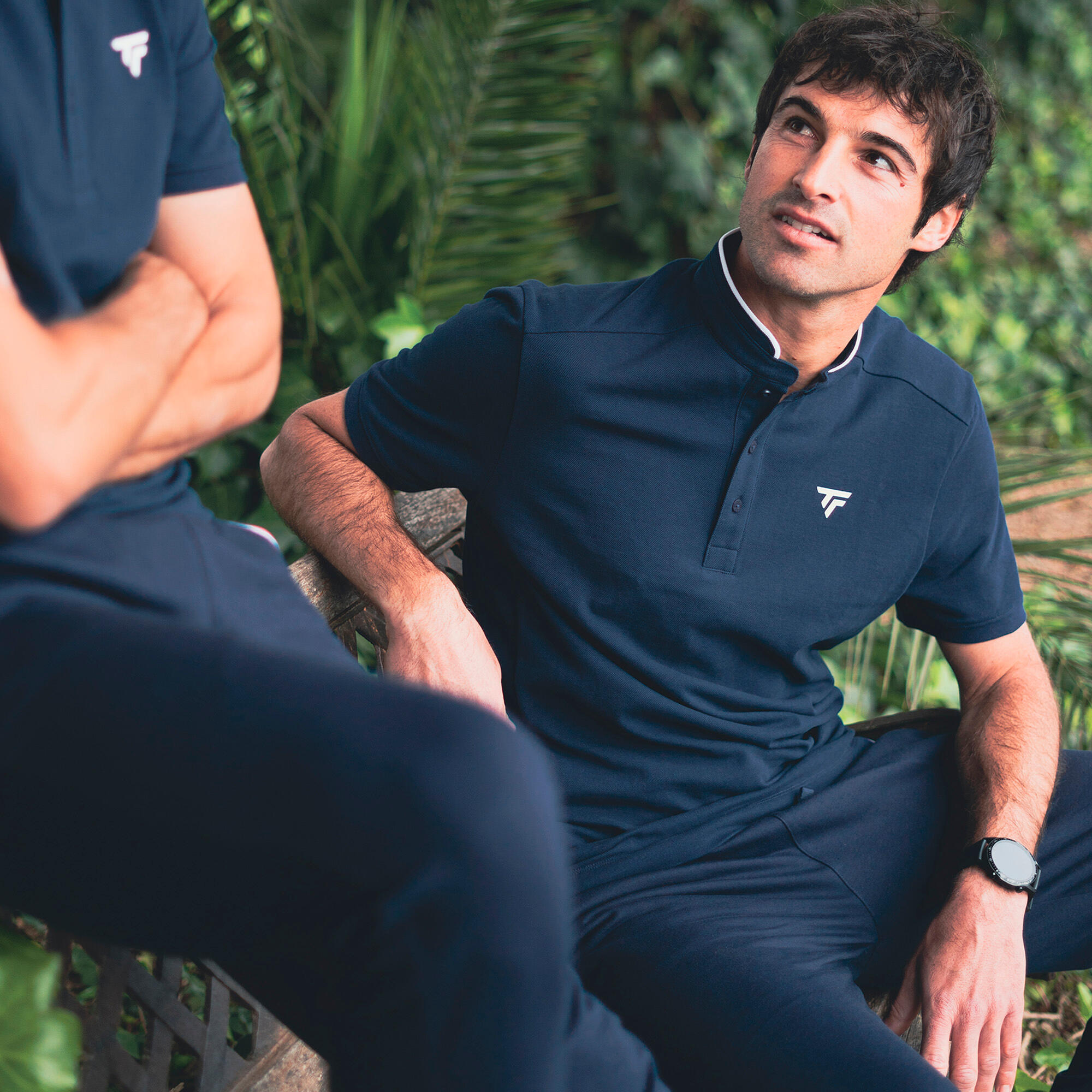 Camiseta de tênis masculina Tecnifibre Polo Pique 22 5/6