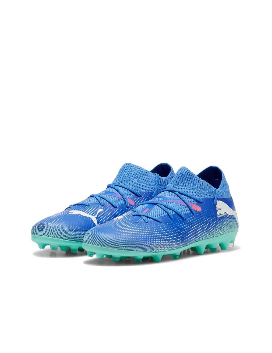 Scarpe da calcio con tacchetti Puma Future 7 match Blu. 3/5