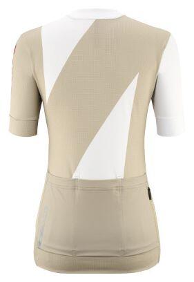 Camisola de manga curta Mavic Aksium Graphic para mulher Branco/Bege 7/7