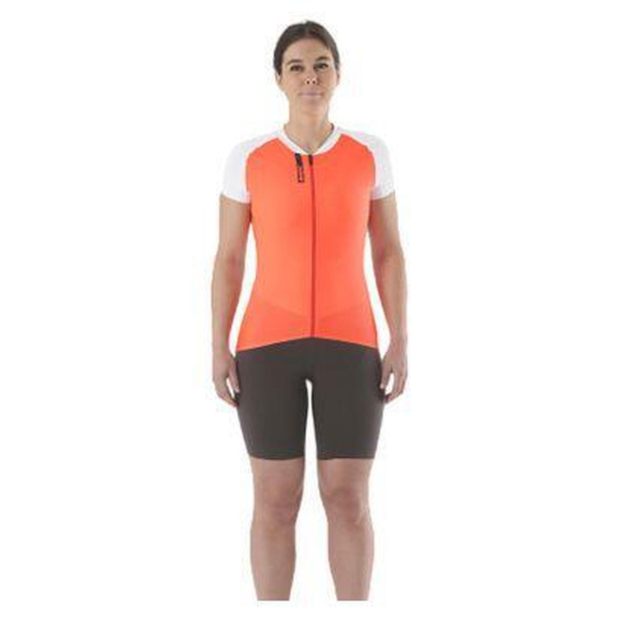 Mavic - Maillot Manches Courtes Femme Mavic Aksium Corail - Maillot Manches Courtes - Orange|rose|rouge - Decathlon