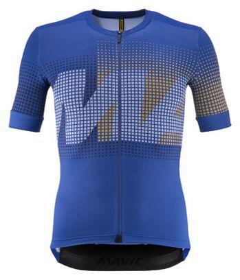Maillot Manches Courtes Homme Mavic Aksium Graphic Bleu