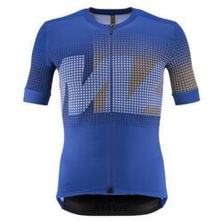 Maillot Homme Mavic Aksium Graphic — Manches courtes Bleu