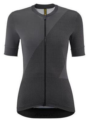 Mavic aksium graphic jersey met korte mouwen voor dames grijs/zwart