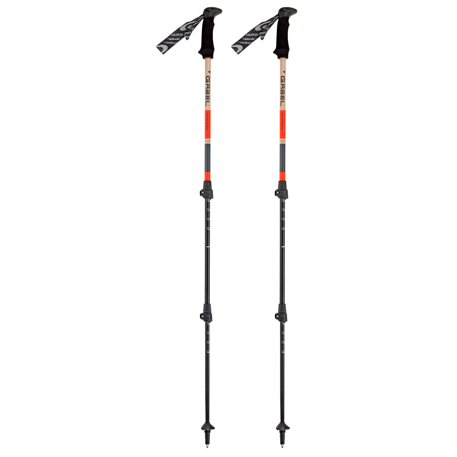 Kije trekkingowe Gabel Mont Blanc 4.0 - red