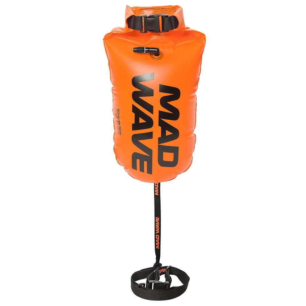 MAD WAVE Bóia insuflável para natação em águas abertas VSP Laranja