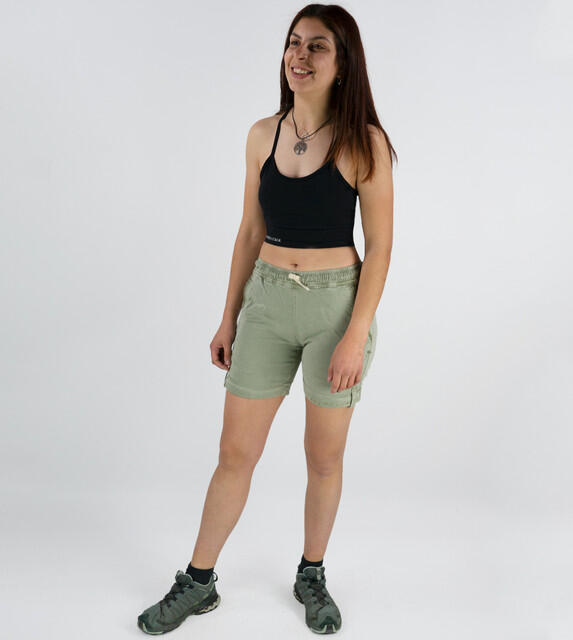 Pantaloni da arrampicata da donna a corto di olivo shira 4/7