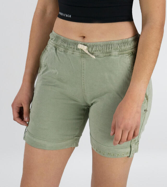 JEANSTRACK Pantaloni da arrampicata da donna a corto di olivo shira