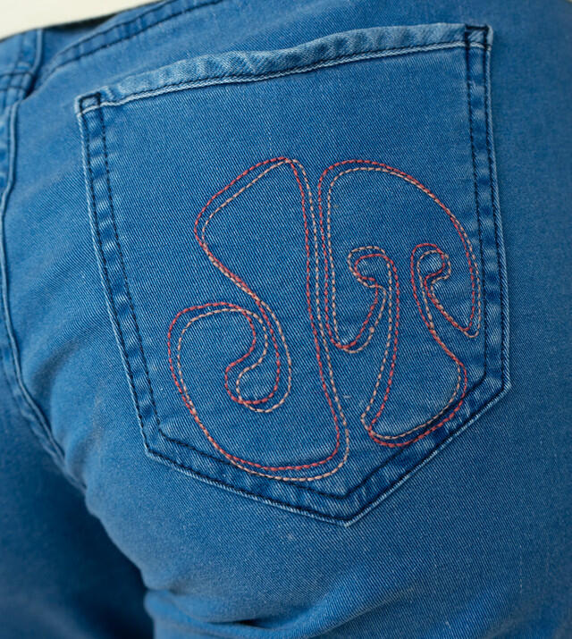 Jeans shira jeans risciacquare i pantaloni da arrampicata femminile 6/7
