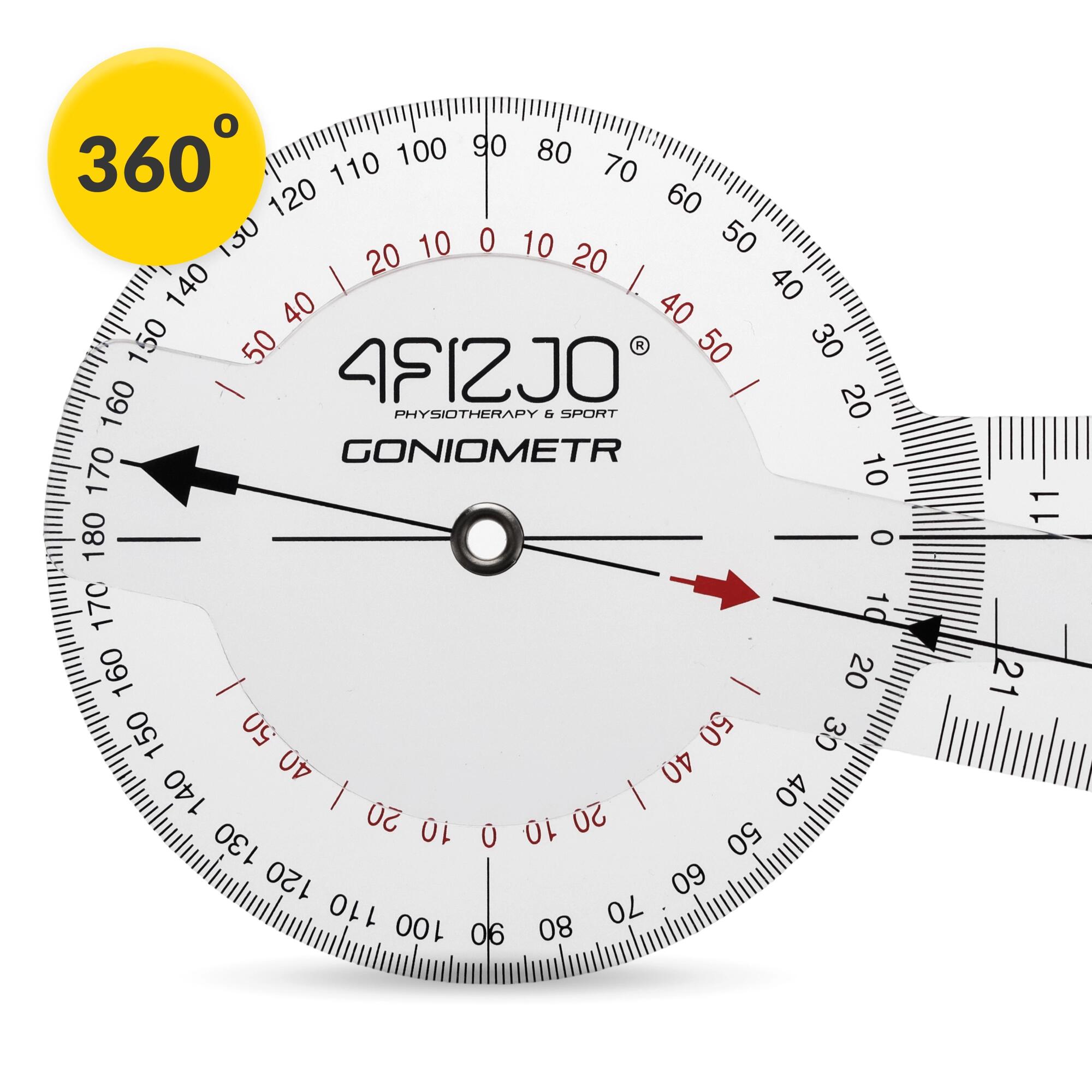 Goniometer 20 cm Winkelmesser Physiotherapie Gelenkmesser 4FIZJO 3/7