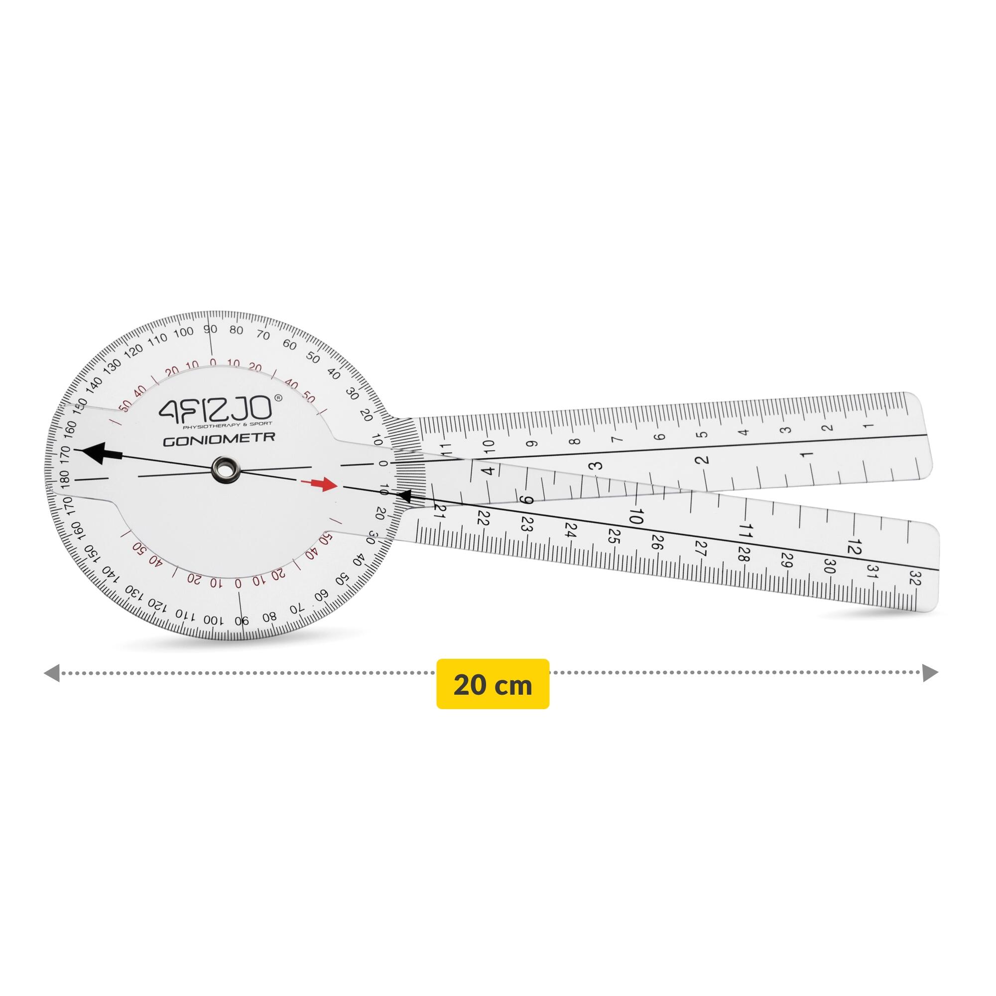 Goniometer 20 cm Winkelmesser Physiotherapie Gelenkmesser 4FIZJO 2/7