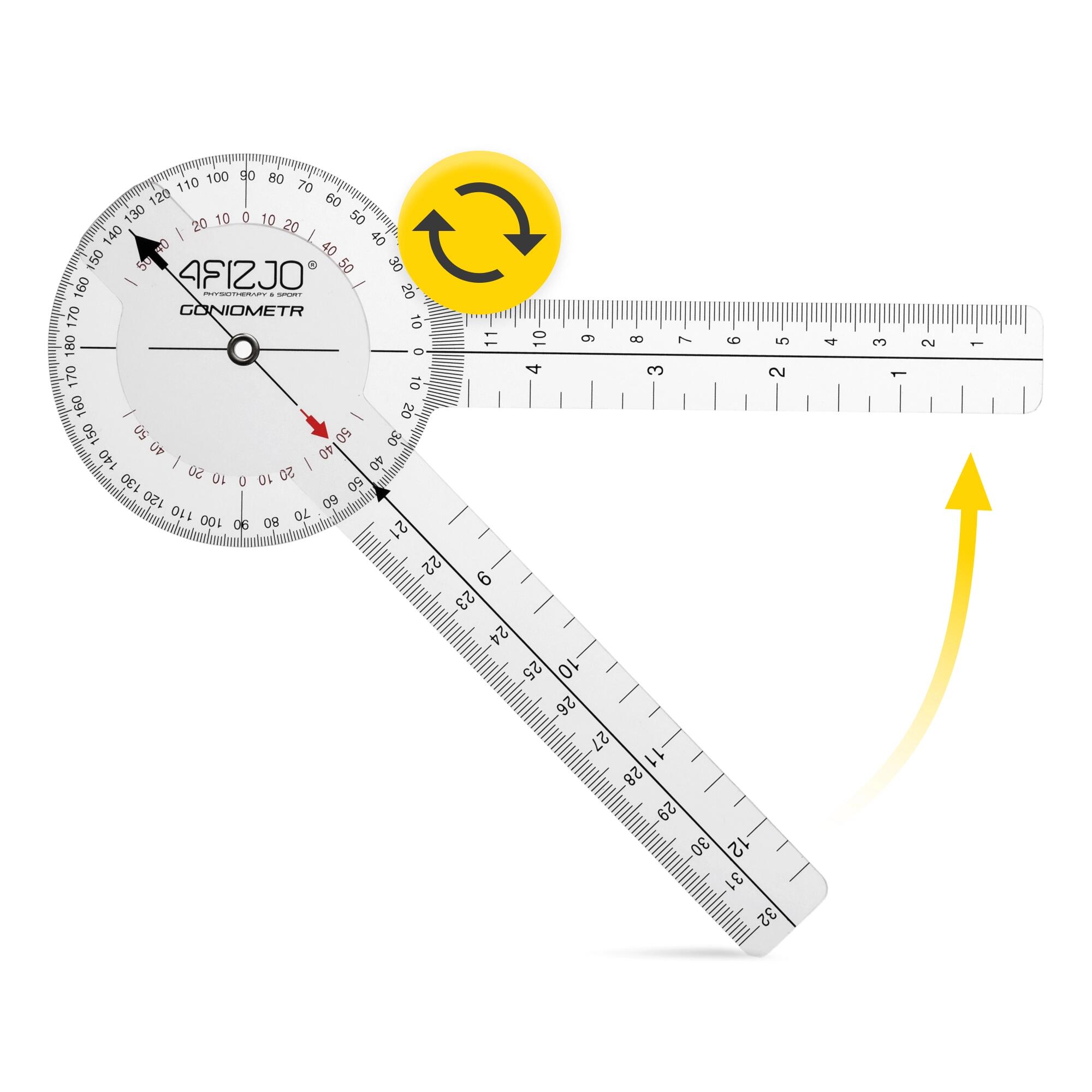 Goniometer 20 cm Winkelmesser Physiotherapie Gelenkmesser 4FIZJO 5/7