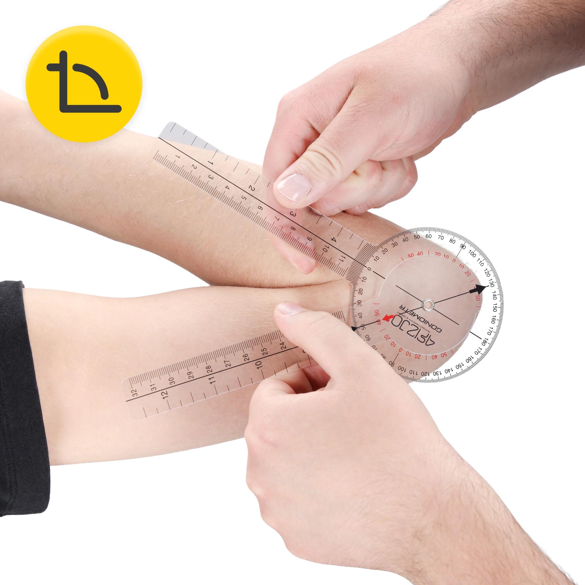 Goniometer 20 cm Winkelmesser Physiotherapie Gelenkmesser 4FIZJO 4/7