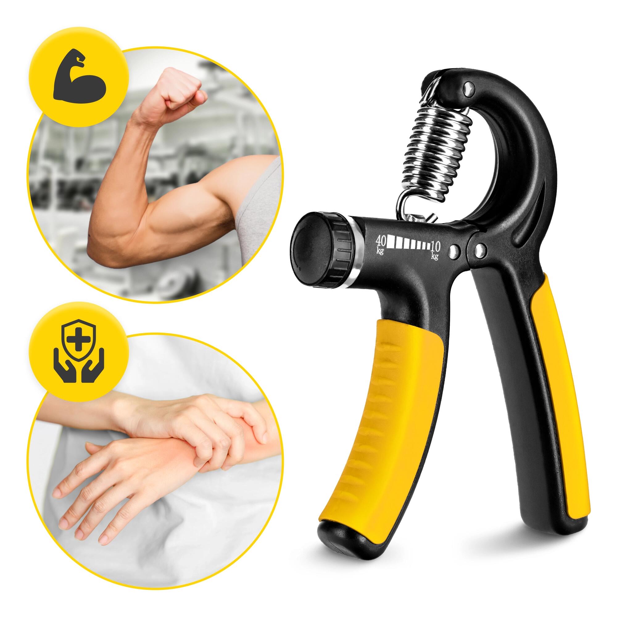 Handtrainer verstelbaar krachttraining revalidatie antislip 10-40kg 4FIZJO 5/7