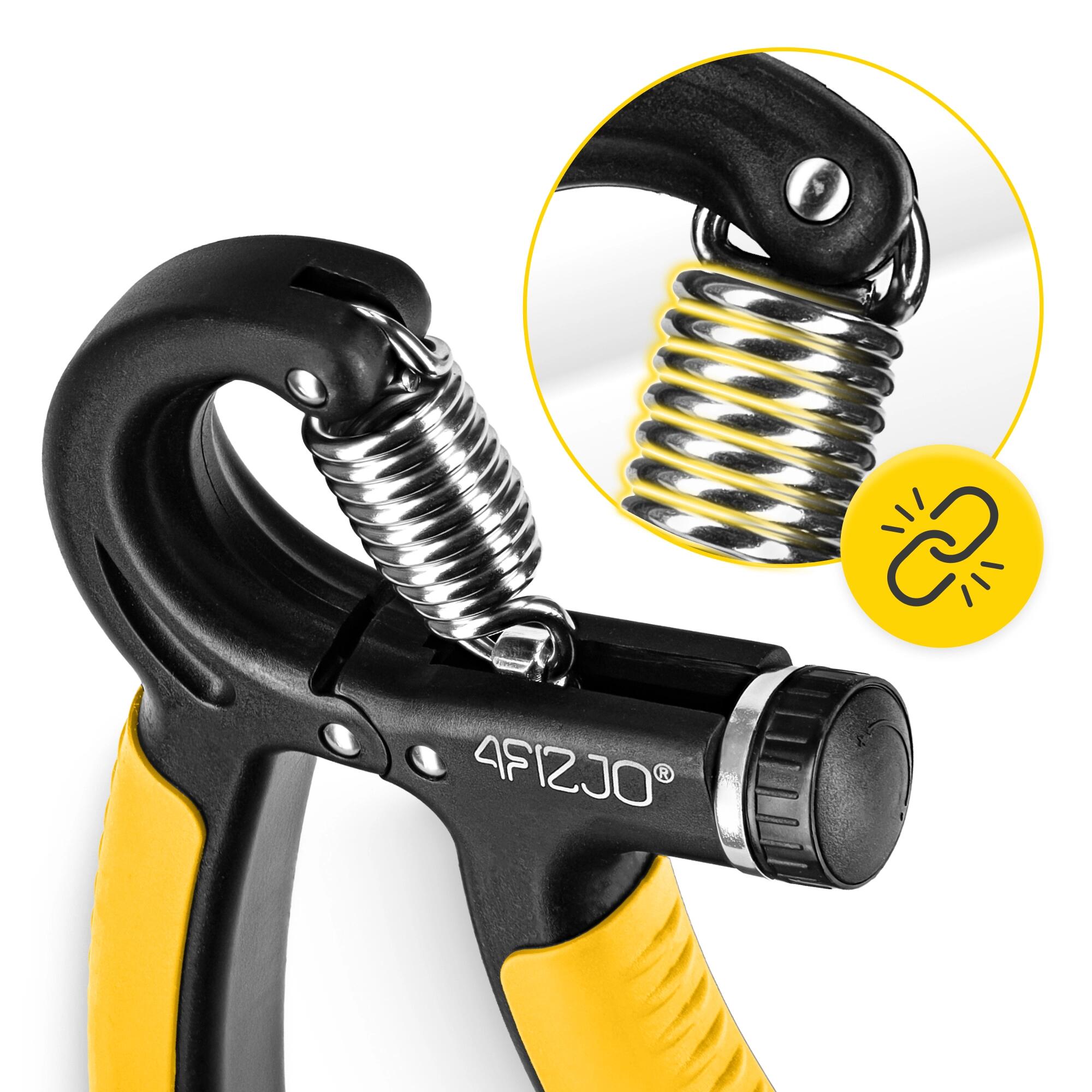 Handtrainer verstelbaar krachttraining revalidatie antislip 10-40kg 4FIZJO 4/7