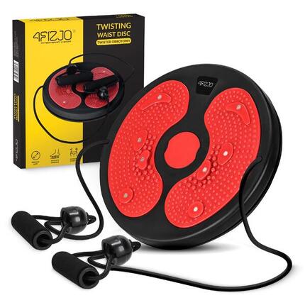 Twister rotatif fitness cardio cordes élastiques et picots massants 4FIZJO