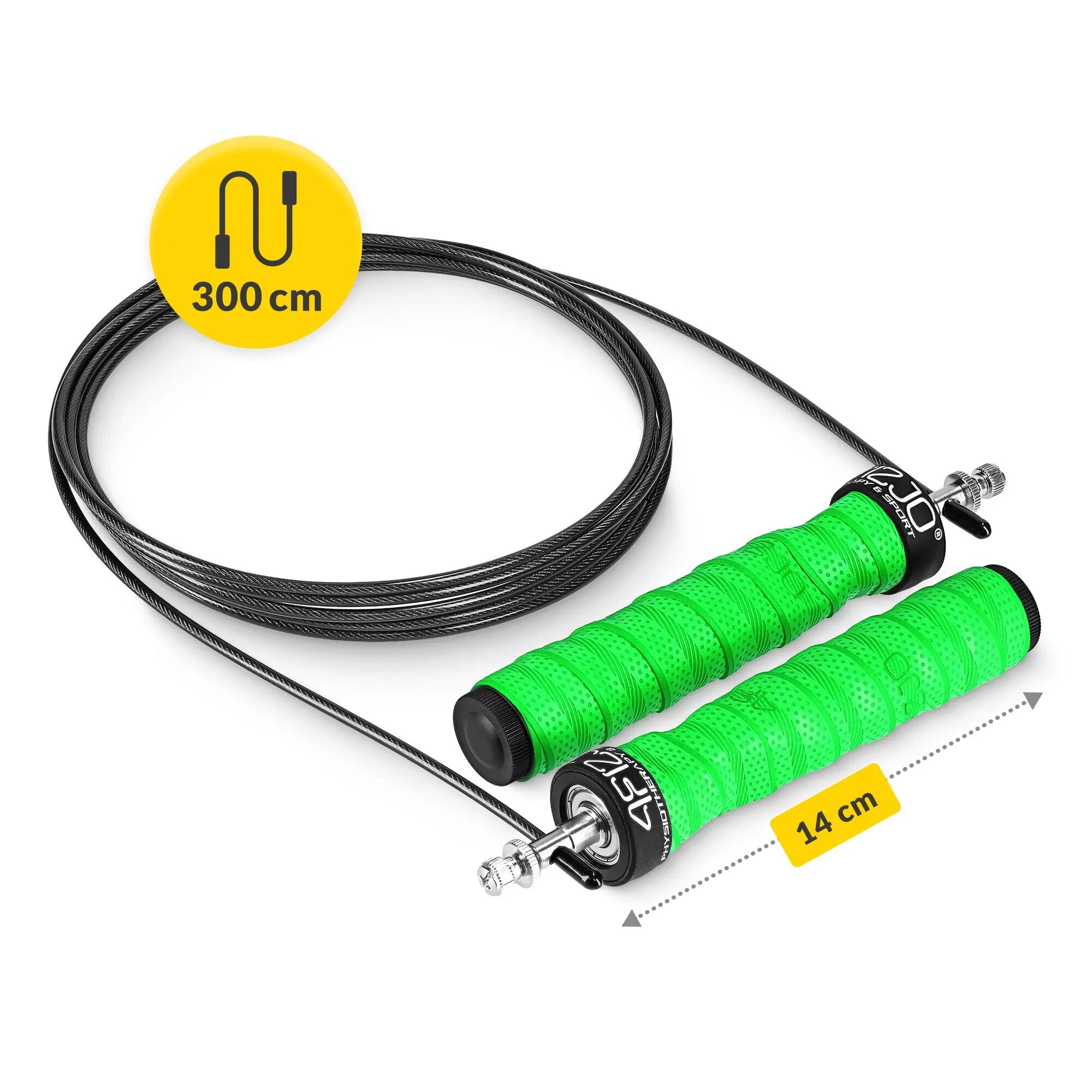Verzwaard Springtouw PRO Boksen Uitneembare Gewichten Lagers 300cm 4FIZJO 3/7