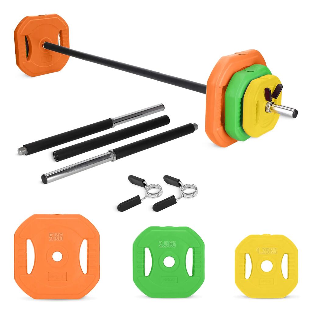 Щанга с битумни тежести FITNESS 20 кг 4FIZJO