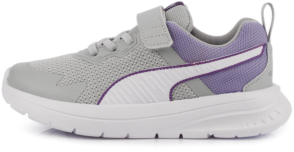 Buty sneakersy sportowe dziecięce na rzep szare PUMA EVOLVE RUN AC+