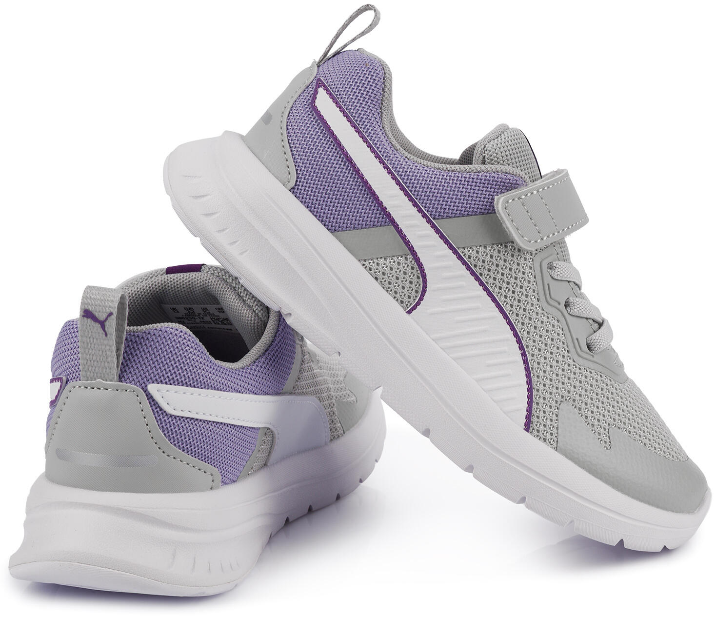Buty sneakersy sportowe dziecięce na rzep szare PUMA EVOLVE RUN AC+ 4/7