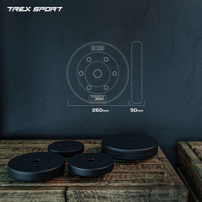 Bitumen halterschijven Trex Sport 20 kg (4×5 kg) Ø27 mm 3/7