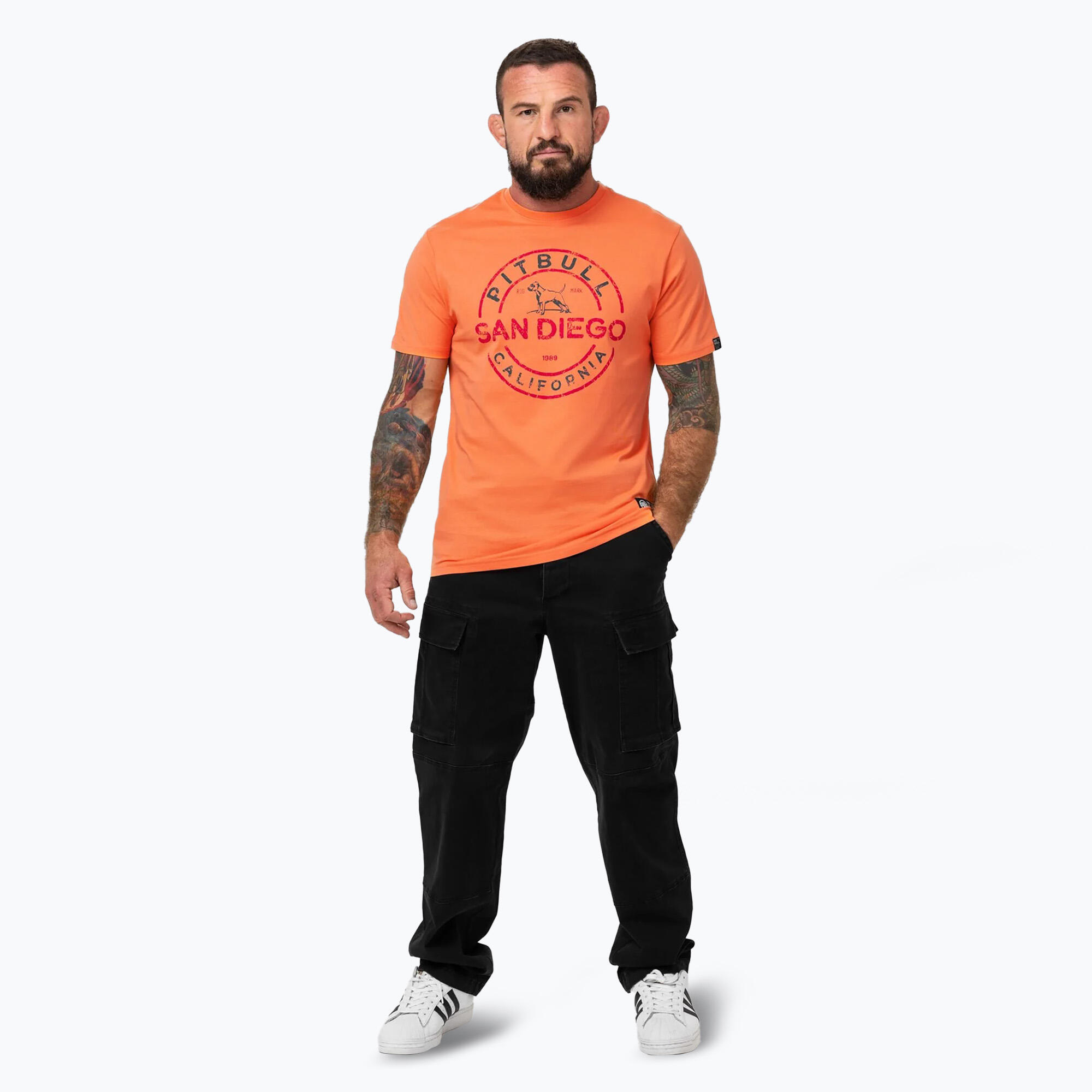 Tricou bărbați Pitbull San Diego Ins. fluo