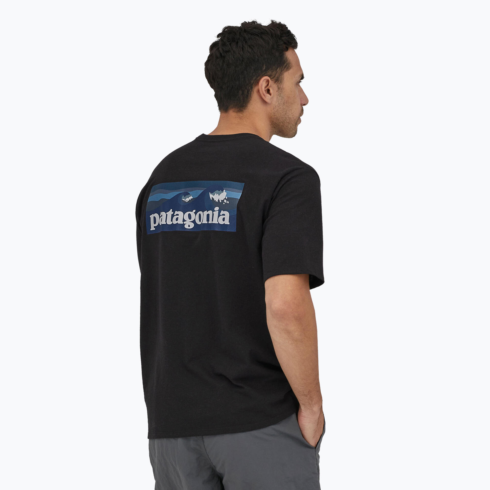 T-shirt homme Patagonia Boardshort Logo Pocket Responsibili ink 1/5