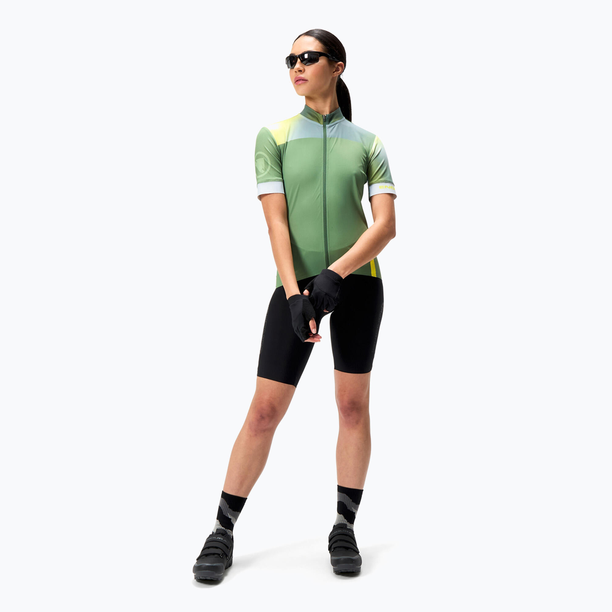Endura - Maillot De Vélo Femme Endura Gradient Fs260 W - T-shirt Manches Courtes - Vert - Decathlon