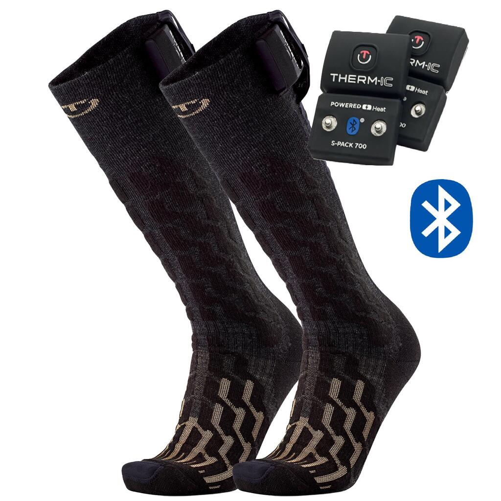 Heat Fusion Men Heated Socks - S-Pack 700B, Black, 39/41