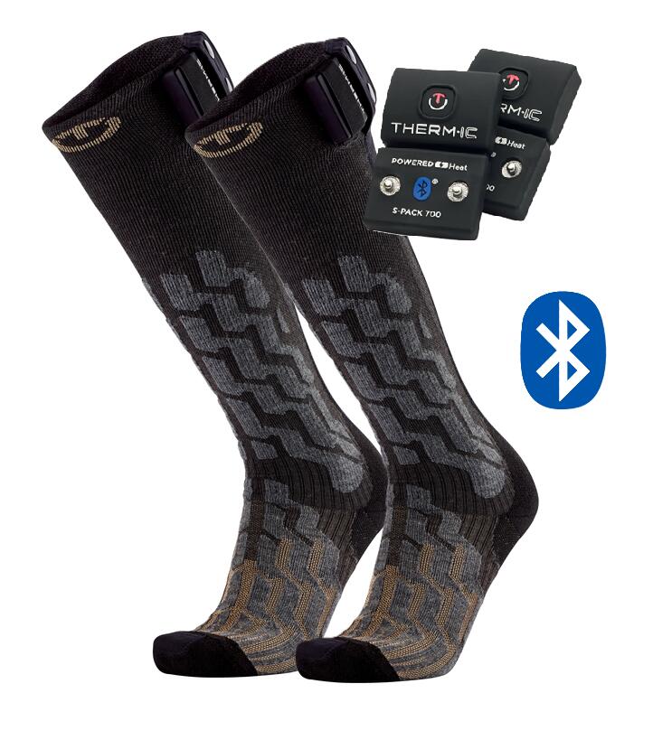 Calze Riscaldabili Con Batteria 5V 5000mAh Per Uomo E Donna, 4 Livelli Di Riscaldamento Calze Termiche Invernali Ricaricabili Per Outdoor Campeggio Ciclismo Sci Pesca, Lavabili, Nero