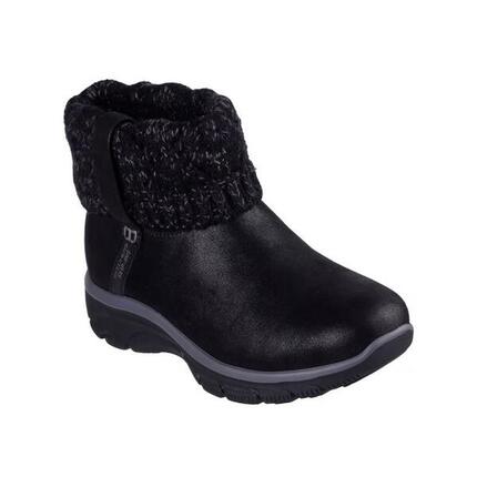 Botines Planos Mujer Skechers Slip-ins Relaxed Fit Negro