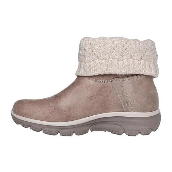 Botines Planos Mujer Skechers Slip-ins Relaxed Fit Marrón