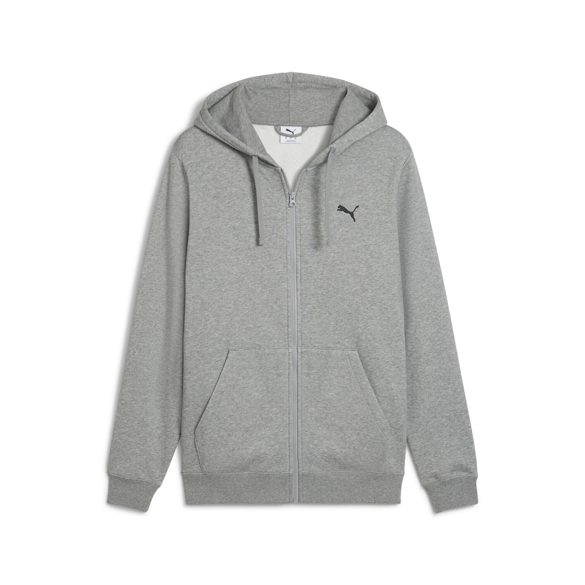 PUMA Felpa con cappuccio a zip Essentials da uomo PUMA Medium Gray Heather
