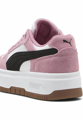 Zapatillas Rebound Femme Low Suede Mujer PUMA White Frosted Ivory Exotic Red