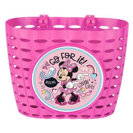 Children bike basket Minnie Mouse design front mounted
