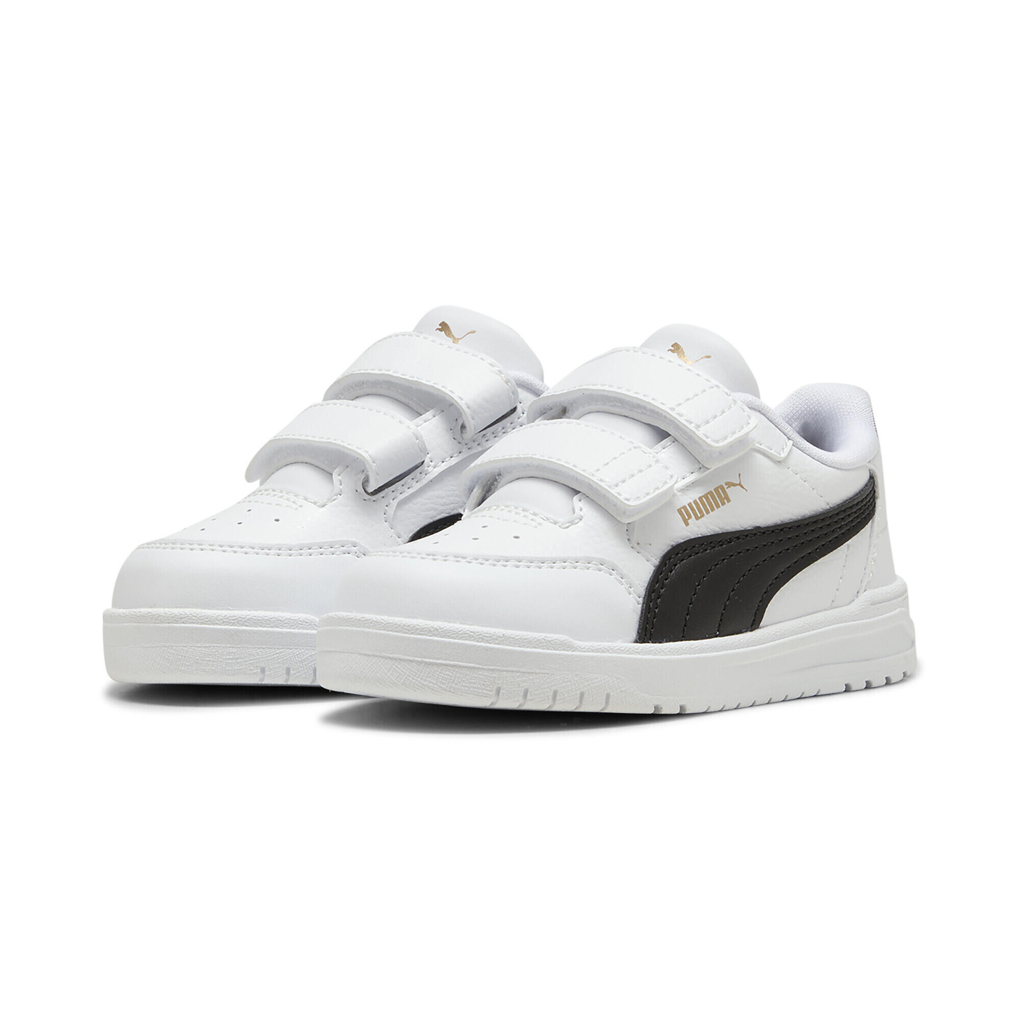 PUMA Shuffle Downtown Sneakers Kinder PUMA White Black Gold