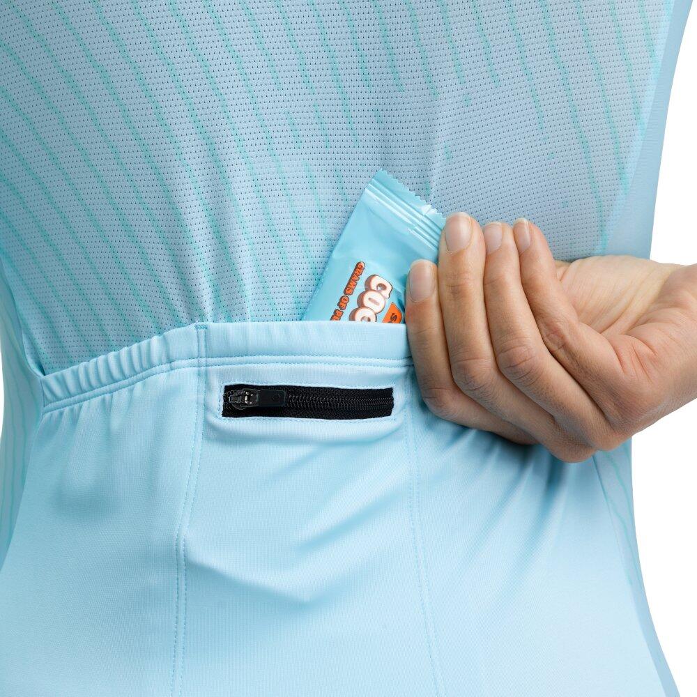 Camisola ultraleve de ciclismo mulher M2 Prix Turquesa 4/8