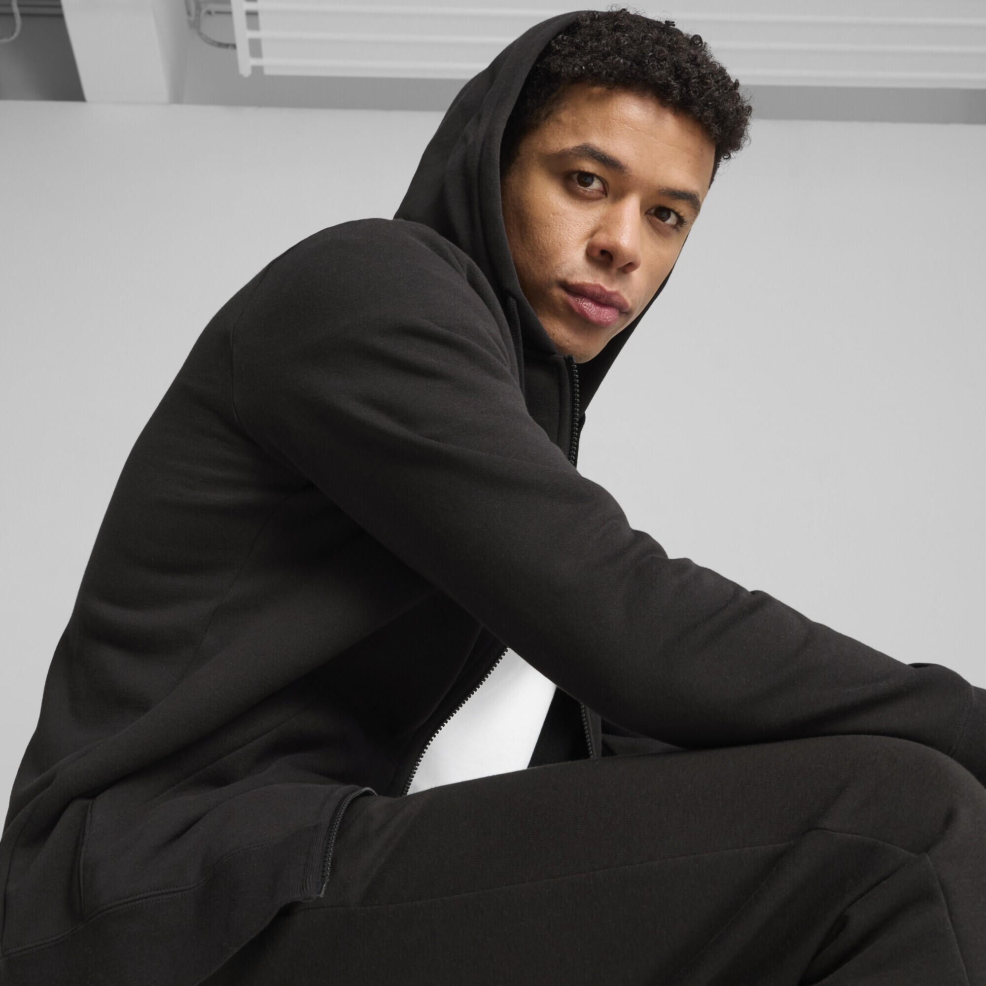 Sweat été Errea Essential Avec Capuche Et Zip - Noir - Taille L
