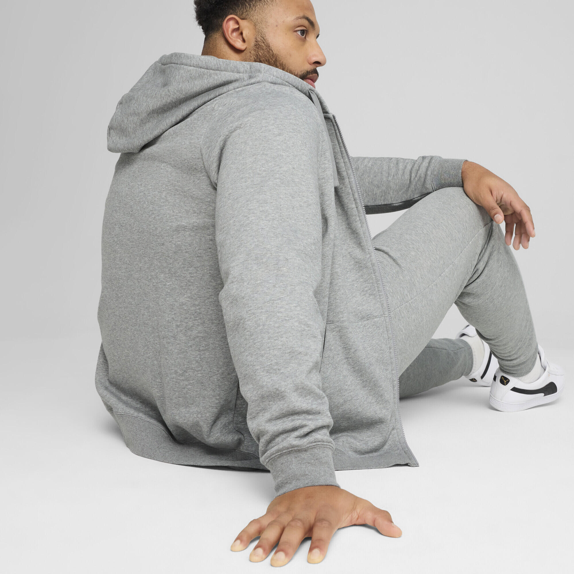 Felpa con cappuccio e zip integrale Essentials con logo N. 1 da uomo PUMA 3/7