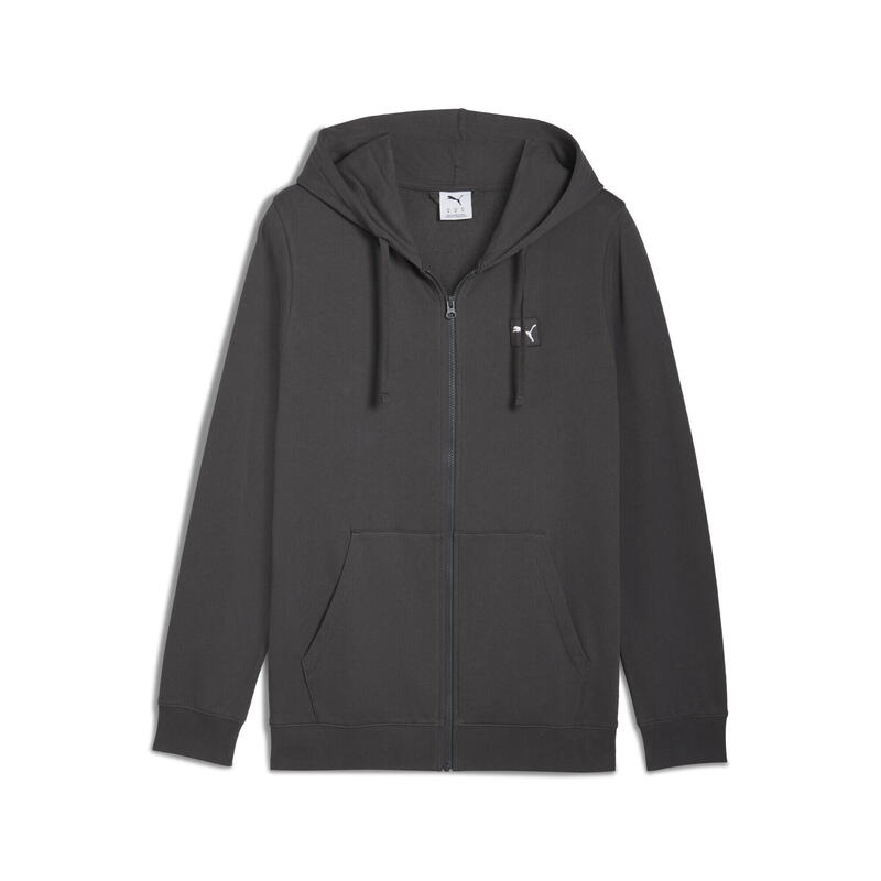 Sweat à Capuche Polaire Essentials - Fermeture Éclair Intégrale - Grandes Tailles Homme