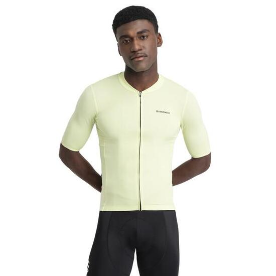 Heren Fietsen wielershirt met korte mouwen van materiaal M6R Filter Groen