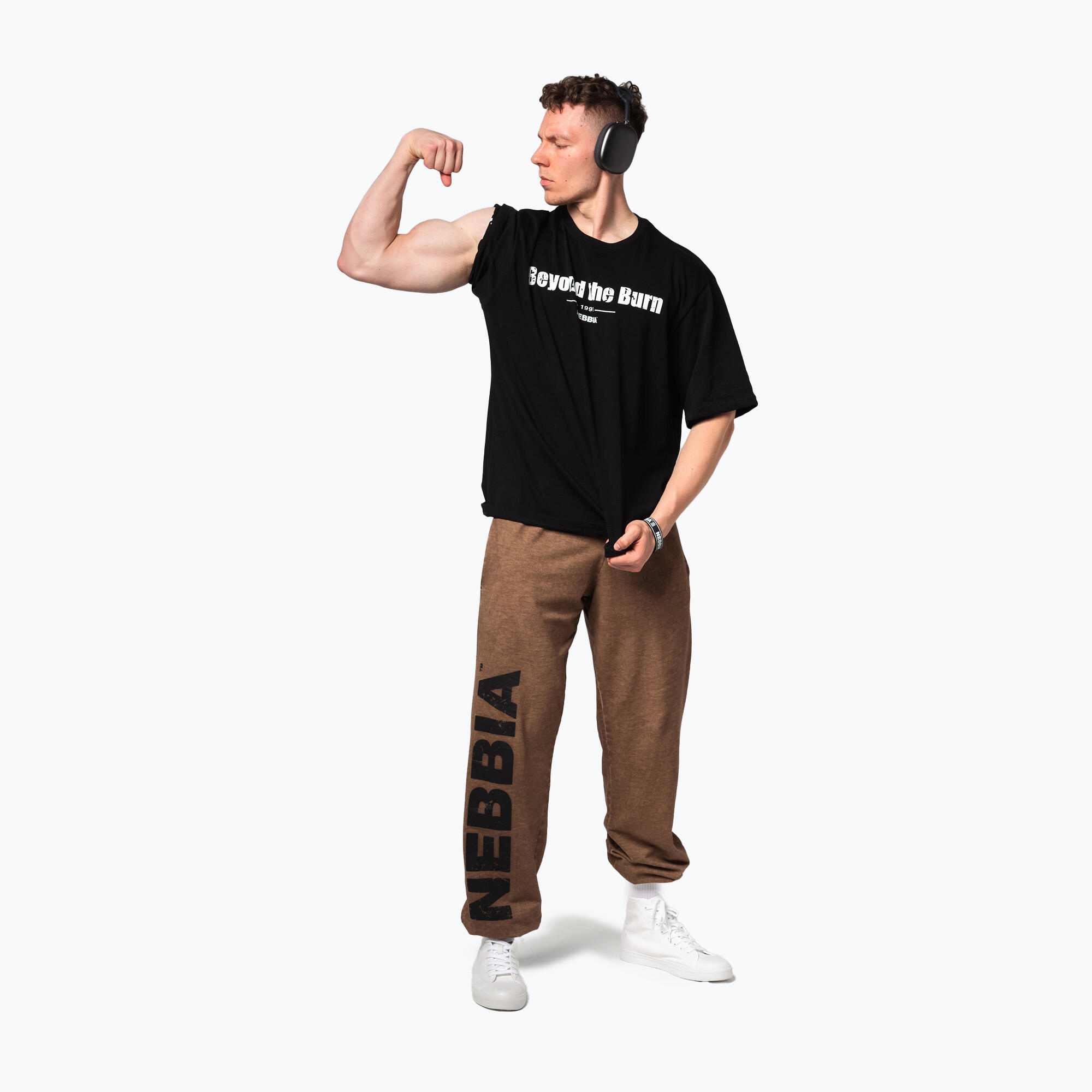 T-shirt d'entraînement homme NEBBIA Heavyweight Grind 3/5