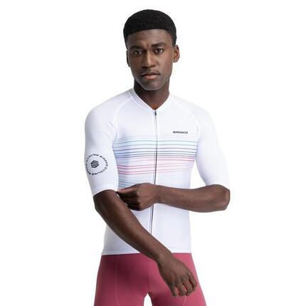 Maillot vélo manches courtes homme Cyclisme M2 Loud Blanc
