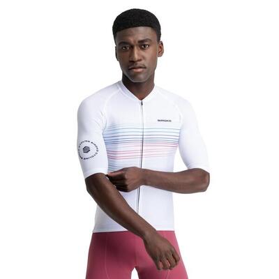 Herren Radsport kurzärmeliges radtrikot für M2 Loud Weiß