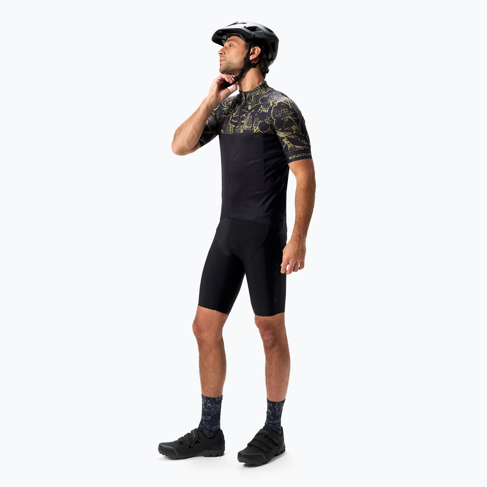 Endura - Maillot De Vélo Homme Endura Floral Fs260 - Maillot Manches Courtes - Noir - Decathlon