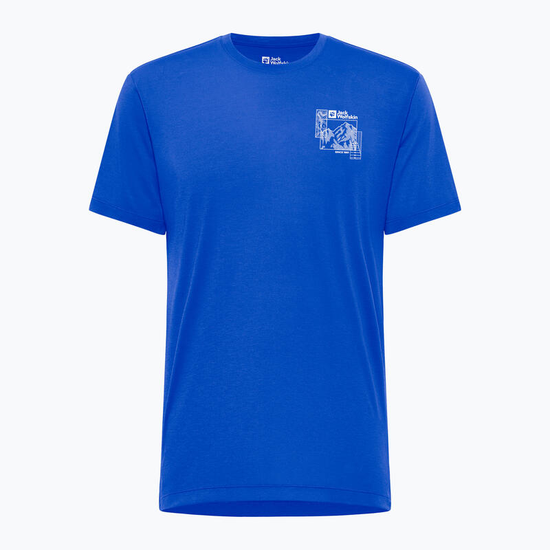 Tricou de drumeție pentru bărbați Jack Wolfskin Vonnan Graphic explore
