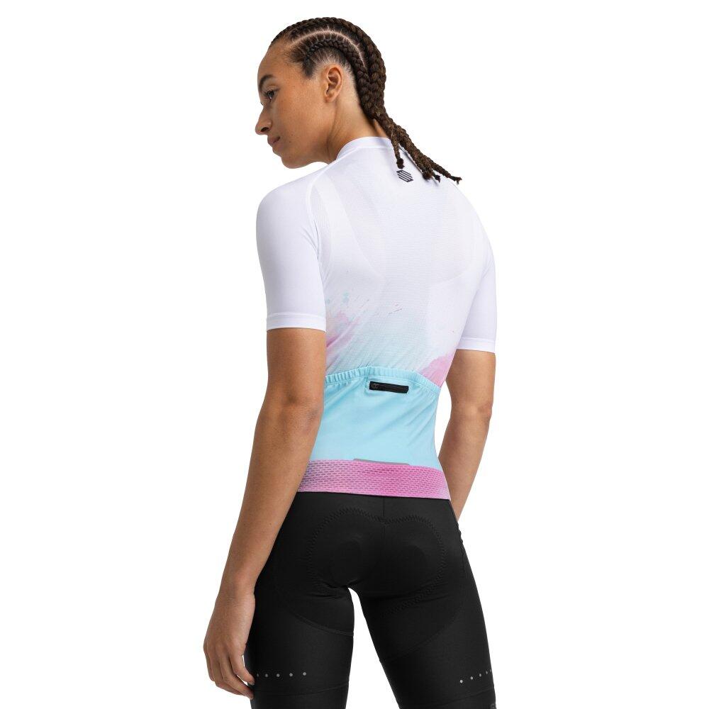 Maillot vélo manches courtes femme Cyclisme M2 Venturi Blanc 2/8